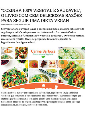 “COZINHA 100% VEGETAL E SAUDÁVEL”, O LIVRO COM CEM DELICIOSAS RAZÕES PARA SEGUIR UMA DIETA VEGAN